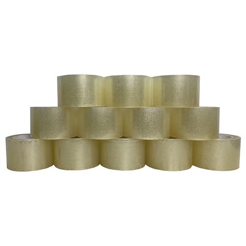 Clear Acrylic Carton Sealing Tape, 2" X 110 Yards, 12 Rolls/Pack - size: 2" X 110 Yards/1.9 Mil Thick, style: 12 Rolls/ Pack