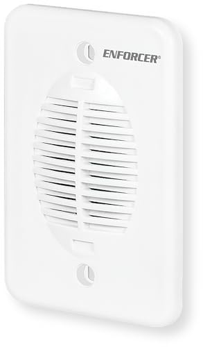 Seco-Larm SH-532BQ Flush-Mount Multi-Tone Chime, White Plastic Case, 3 Selectable Chimes, 80~88 dB Adjustable Sound Level, 12~24 VDC Operating Voltage, 130mA@12VDC Current Draw - size: Pack of 1