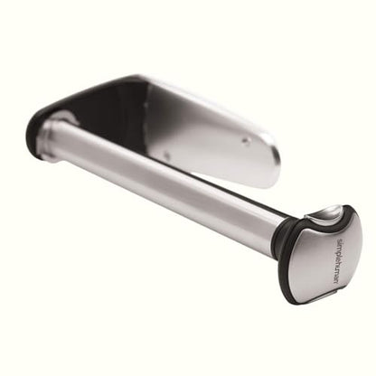 simplehuman Wall Mount Paper Towel Holder, Under-Cabinet or Wall Mounted Rack, Horizontal or Vertical Install, One-Handed Tear with Tension Spring, Quick-Release Knob, Brushed Stainless Steel