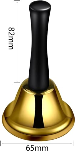 Classic Dinner Bell - Hand Bells for Weddings, School, Parties & Christmas