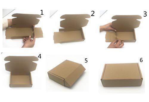 Small Shipping Boxes 6x4x1.6 Inch Corrugated Cardboard Packaging Box 50Pack - size: 6x4x1.6 Inch/50pcs