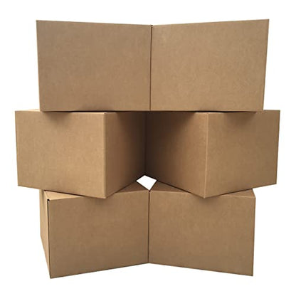 Large Moving Boxes 20'' x 20'' x 15'' (Pack of 6), Corrugated Cardboard Boxes for Packing, Shipping & Moving