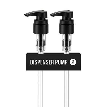 Vigor Path Dispenser Pump for Plastic Bottles, 28/410 Neck Finish - color: Black - Pack of 2