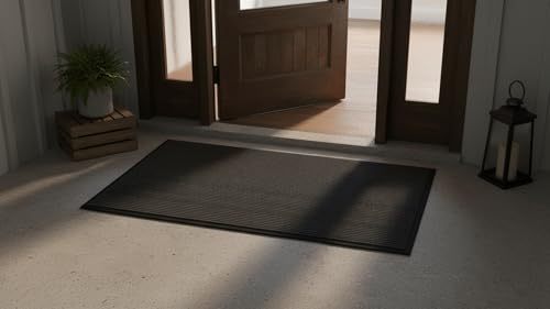 Indoor Outdoor Door Mat Muddy Dirt Resist Front Door Mat 3x6FT - size: 3' x 5'11" (Rectangular)