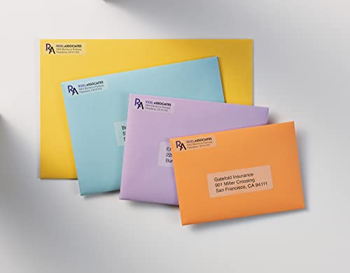 Avery Printable Return Address Labels with Sure Feed, 0.5" x 1.75", Matte Clear, 2,000 Blank Mailing Labels (05667) - size: 1/2 inch × 1-3/4 inch (Single Pack), style: 2,000 labels
