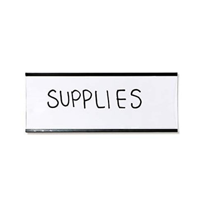 SmartSign Magnetic 'C' Channel Label Holders | 2.5" x 6" Pack of 10 - size: 2.5" x 6"