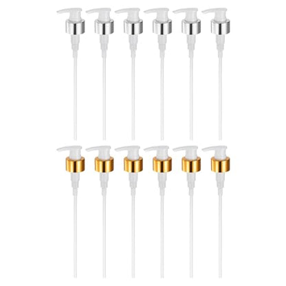 uxcell Soap Dispenser Pump Heads Gold White/Silver White 12 Pcs Pcs - color: Gold White/Silver White, size: 28/410