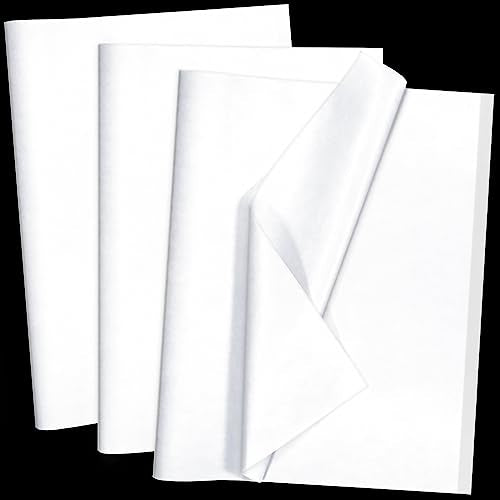 100 Sheets White Tissue Paper Artdly 14 x 20 Inches Recyclable White Wrapping Paper Bulk for Weddings Birthday DIY Project Festival Wrapping Crafts Decor - color: White, size: 14x20 Inch (Pack of 100)