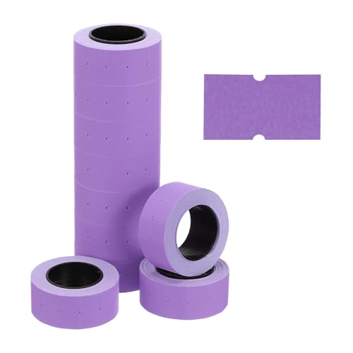 PATIKIL Pricing Labels Price Gun Labels Self-Adhesive 10 Rolls 5000pcs - color: Purple