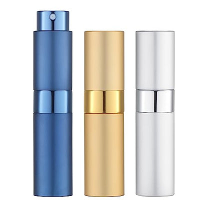 LISAPACK 8ml Travel Perfume Bottle Refillable, 3 PCS Cologne Atomizer Spray - color: 3 Colors2