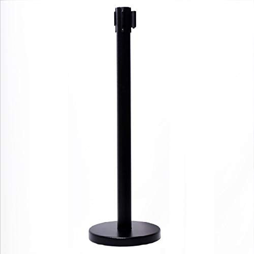 VIP Crowd Control Retractable Belt Queue Safety Stanchion Barrier Set, 36" Ht, 78" Blue Belt (2 Posts) - color: 2 Posts Blue Belt