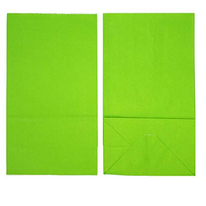 KEYYOOMY Small Green Paper Bags Green Goodie Bags (50 CT, 4.7x2.4x8.7 in) - color: Green, size: 4.7x2.4x8.7 in - Small