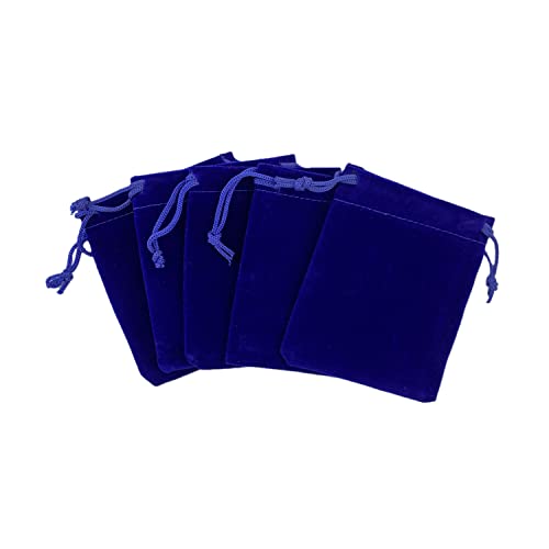 Palmhomee Pack of 48 3x4 Inch Velvet Drawstring Bags Gift Bag Velvet Pouch For Jewelry Wedding and Party Favor (Royal Blue) - color: Royal Blue