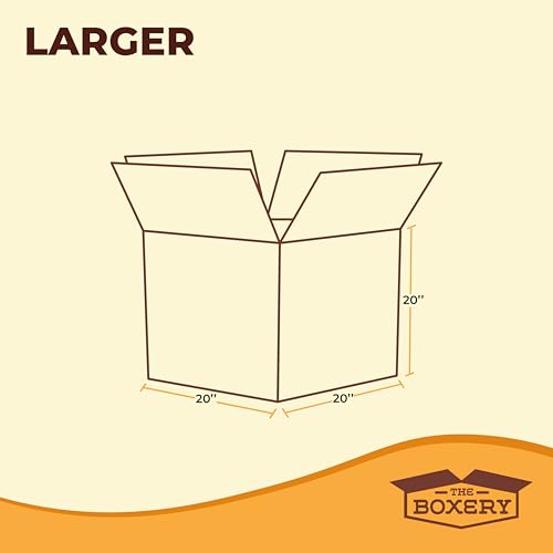 The Boxery Moving Boxes 10-Pack Larger | 20x20x20 inch - size: LARGER-10-PACK