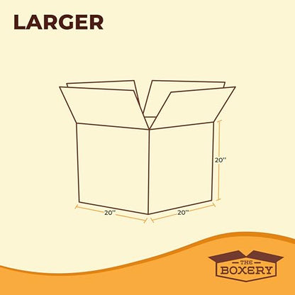 The Boxery Moving Boxes 10-Pack Larger | 20x20x20 inch - size: LARGER-10-PACK