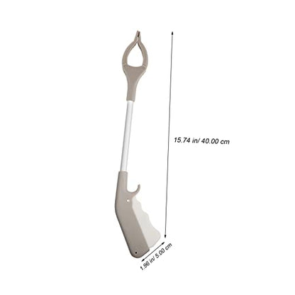 15.74In Folding Trash Clamp Grabber Tool Lightweight Durable Rubbish Picker with Non-Slip Friction Grip for Home Cleaning and High Shelf Reach
