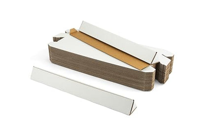 Triangle Mailing Tube, 18.25x3x3 inch Cardboard Box, 25-Pack