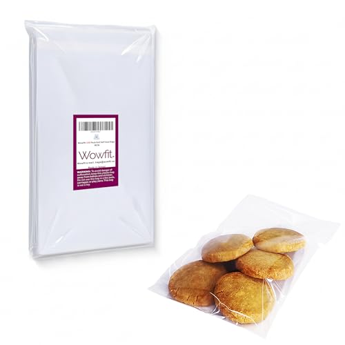 Wowfit 100 CT 6x9 Self Adhesive Cello Bags, Large Cookies, Greeting Cards - size: 6x9 Inch (Pack of 100)