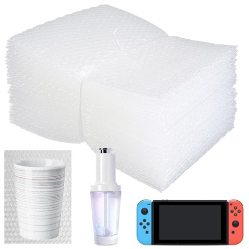 50PCS 6x10"Bubble Out Bags,Double-Wall Cushioned,Shockproof,Tear-Resistant - size: 50pcs-6x10IN