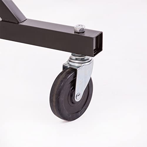 Econoco Commercial Rolling Z-Rack with Zippered Protective Garment Cover - color: Black, style: Z Rack with Garment Cover