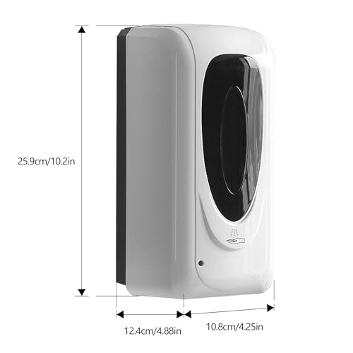 Automatic Hand Sanitizer Dispenser Wall Mount, Liquid Hand Sanitizer Spray Dispenser, 33oz/1000ml Touchless Hand Soap Dispenser for Commercial Industrial Hospitals Office Public - color: White-spray