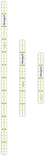 Omnigrid Marking Ruler Trio Set with Lengths 4", 6", 12"