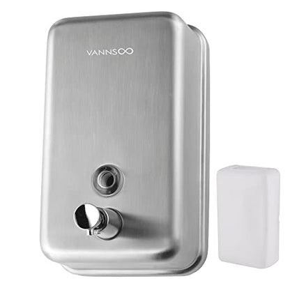 Commercial Soap Dispenser Wall Mount Stainless Steel, Vertical - size: Vertical