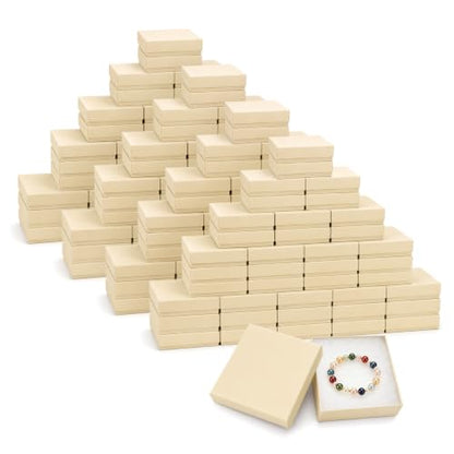Jewelry Boxes, 160 Pack 3.5x3.5x1 Inch, Brown - color: Brown, size: 3.5x3.5x1 Inch (Pack of 160)