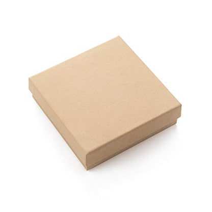 GEFTOL Jewelry Gift Boxes 40 Pack 3.5x3.5x1 Inch Cardboard Jewelry Boxes,Small Gift Boxes for Jewelry Earrings Necklaces Handmade Bangles Bracelets(Brown) - color: Brown, size: 3.5x3.5x1 Inch (Pack of 40)