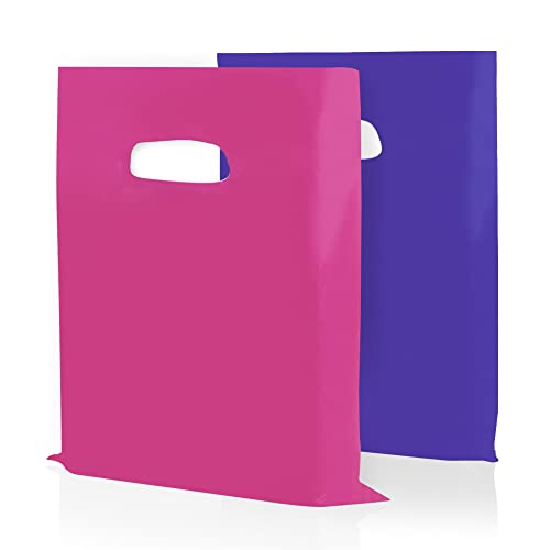 Merchandise Bags, Retail Bags, Small Business, Pink & Purple, Bulk 100 Pack - color: Pink/Purple