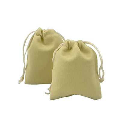 Palmhomee Pack of 48 3x4 Inch Velvet Drawstring Bags Gift Bag Velvet Pouch For Jewelry Wedding and Party Favor (Cream) - color: Cream