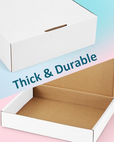 Shipping Boxes 6x4x3 inches Small Mailing Boxes 50 Pack White Cardboard Corrugated Box Mailers - size: 6x4x3 inch