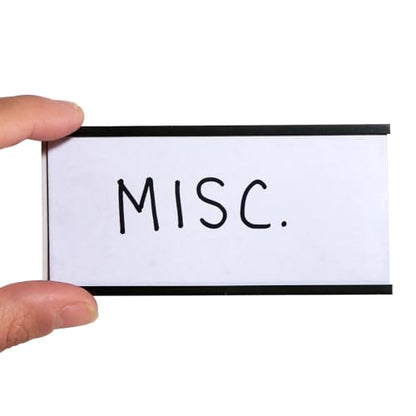 SmartSign Magnetic 'C' Channel Label Holders | 2" x 4", Pack of 10 - size: 2" x 4"