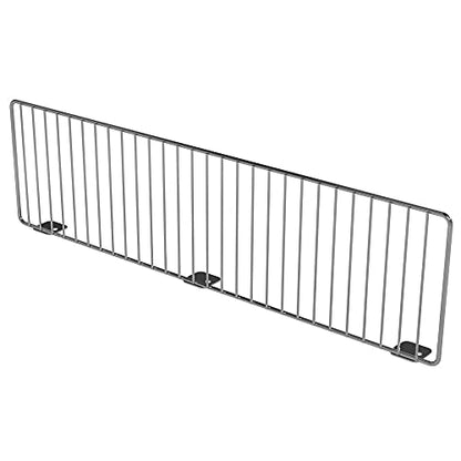Retail Wire Shelf Divider for 22" D Lozier & Madix Gondola Shelves, Silver 6" H