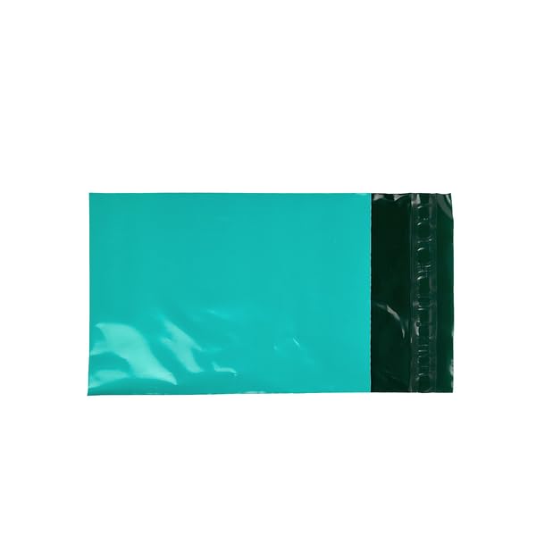 Owlpack Eco Friendly 2 MIL Teal Recycled Mailers (5" x 7", pack of 100) - color: Teal, size: 5x7" (100 pcs)