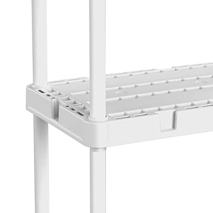 Gracious Living Knect-A-Shelf 3 Shelf Solid Light Duty Storage Unit, White - color: 3 Shelf - White, size: 1 Pack