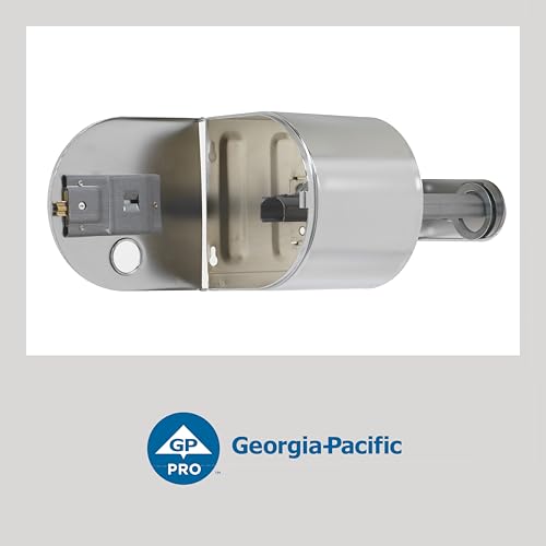 2-Roll Side-By-Side Covered Toilet Paper Dispenser by GP PRO (Georgia-Pacific), Key Lock, Chrome, 57320, 10.000" W x 6.250" D x 6.000" H, 1 Dispenser Per Case