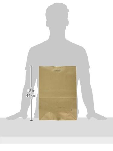 DURO 57# Heavy Duty Brown Grocery Bags, No Handles, 12x7x17 In, 100 Ct - size: 1 Count (Pack of 100)