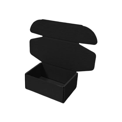 50 Pack 6x4x1.6 in Black Shipping Boxes - color: Black, size: 6x4x1.6 in