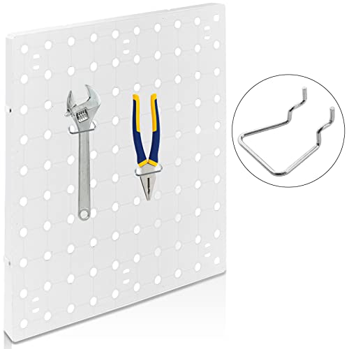 Waziaqoc 16PCS Pegboard Plier Holders, Silver - color: Silver