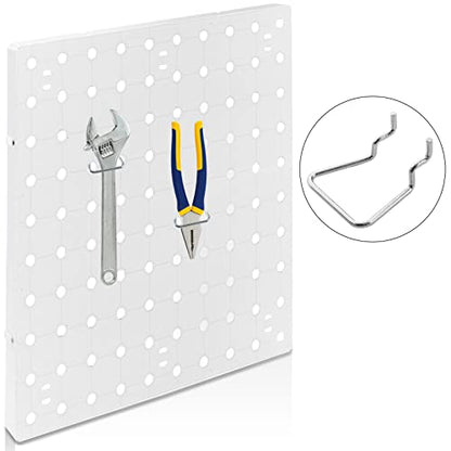 Waziaqoc 16PCS Pegboard Plier Holders, Silver - color: Silver