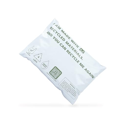 Owlpack Eco Friendly 2 MIL White Recycled Mailers (5" x 7", pack of 100) - color: White, size: 5x7" (100 pcs)