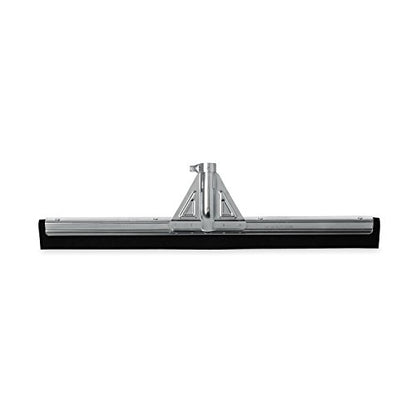 Rubbermaid Commercial Products Heavy-Duty Floor Squeegee, 22-inch Dual Moss, Silver/Metal, Heavy Duty Rubber Floor Scrubber for Bathroom/Garage/Tile - size: 22in, style: Heavy-Duty