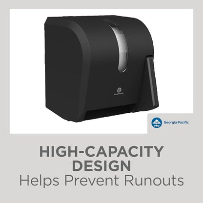 Georgia-Pacific Push Paddle Roll Paper Towel Dispenser by GP PRO, 54338A, Black
