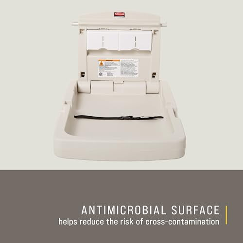 Rubbermaid Commercial FG781988LPLAT Vertical Baby Changing Station, Light Platinum