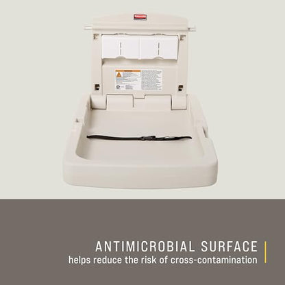 Rubbermaid Commercial FG781988LPLAT Vertical Baby Changing Station, Light Platinum