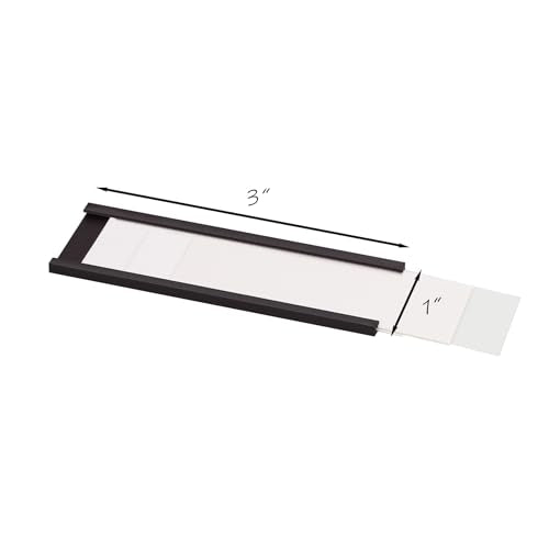 Realth C Channel Magnetic Label Holders 30 Pack 1'' x 3'' for Metal Racks and Shelves - size: 1'' x 3'', style: 30 Pack