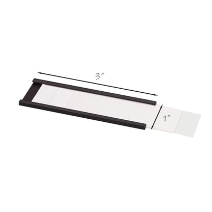 Realth C Channel Magnetic Label Holders 30 Pack 1'' x 3'' for Metal Racks and Shelves - size: 1'' x 3'', style: 30 Pack