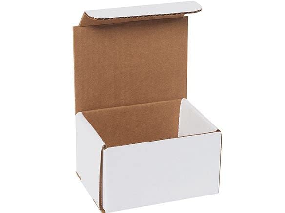 Secure Seal Shipping Boxes - 5x4x3" Mailers - White Foldable Corrugated Cardboard Packaging for Mailing, Moving, Storage, and Organizing - Strong Lightweight Foldable (Bulk 50 Pack) - size: 5x4x3 Pack of 50