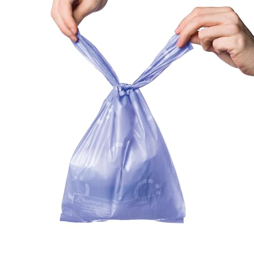 Ubbi Disposable Nappy Sacks, Lavender Scented, Easy-To-Tie Tabs, Baby Diaper Disposal or Pet Waste Bags, Value Pack, 400 Count (Pack of 6) - size: 400 Count (Pack of 6)
